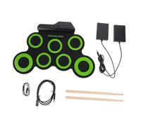 Milisten Silicone Electric Drum Set for Beginners Portable Hand Roll-Up USB Drum Kit with Compact Size, Pop Rock Latin Electronic Tones, for Practicing and Family Entertainment
