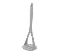 Milisten Silicone Potato Masher Grey Compact Vegetable Masher Kitchen Tool for Mashing Potatoes, Fruits, and Soft Vegetables, Small Handheld Food Crusher for Home Cooking