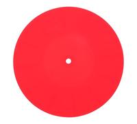 Milisten Silicone Turntable Pad Disc Protective Mat for Vinyl Record Players Anti-static Shock Absorption Noise Reduction Phonograph Mat Red