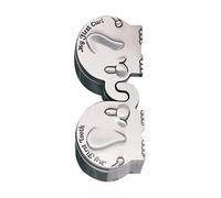 Milisten Silver Elephant Shape First Tooth and Curl Box for Baby Girls and Boys, Zinc Alloy Keepsake with Smooth Surface and No Burr, for Christening and Boys and Girls Nursery Memory