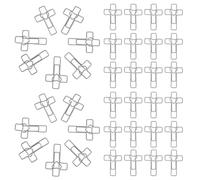 Milisten Silver Metal Cross and Heart Paper Clips with Longevity 100pcs Decorative and Unique Supplies and Church Gatherings for Document Organization for Bible Study, Church Gatherings,