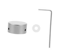 Milisten Silver Metal Guitar Control Knob Replacement for Effects Pedals and Amplifiers Durable Single Footswitch Cap for Electric Guitar Accessories Easy to Install and Lightweight