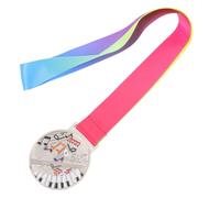 Milisten Silver Music Award Medals for Ribbon Lightweight Zinc Alloy Dance and Singing Competition Medals for Piano Violin and Performance Events