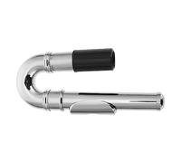 Milisten Silver Plated Flute Headjoint Mouthpiece Straight Curved Replacement Flute Accessory for Woodwind Instruments Practical Manual for Musicians