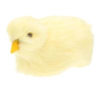 Milisten Simulation Chick Plush with Sound, Realistic Stuffed Chicken Figure for Desktop Decor and ’ Interactive Play, Soft Chick Shape Decoration