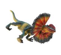 Milisten Simulation Dinosaur Model Realistic Dilophosaurus Figurine for Home Garden Nursery Decor Educational Animal Model for Cognitive Development and Imaginative Play
