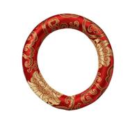 Milisten Singing Bowl Cushion Silk Cotton Crystal Pad for Buddhist Bowl Red Decorative for Artists Families and Friends Who Believe Buddhism