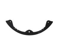 Milisten Ski Board Bumper Protector Strip, Medium Size 3-Hole Black Snowboard Deck Impact Protection, Anti-Collision Ski Board Accessory for Snowboarding