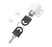 Milisten Sliding Window Safety Lock Childproof Anti-Theft Sash Security Lock with Key White Plastic Steel for Home Window Protection