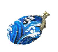 Milisten Small Coin Purse Key Chain Wallet Women Fashionable Cotton Portable Multi-Functional Use Hand-held Style Compact Ripple Pattern Cartoon Design for Everyday Use