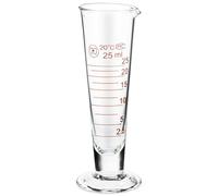Milisten Small Glass Measuring Cup 25ml with Sturdy Glass Material and Easy Pouring Feature, Precise Graduated Cylinder Design for Laboratory and Kitchen Use