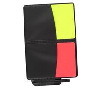 Milisten Soccer Referee Cards Set with Red and Yellow Cards Includes Handy Record Book and Pencil Sturdy Design for Local to Professional Matches Enhances Game Integrity and Fairness