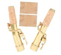 Milisten Soprano Saxophone Neck Brass Replacement with Cork Sheets Bend Straight Necks for Soprano Sax for Comfortable Play and Long Term Use