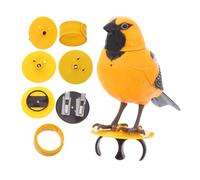 Milisten Sound and Light Sensor Simulation Birds Ornament Interactive Chirping Electronic Bird for Educational Nature Exploration and Social Playroom Decor