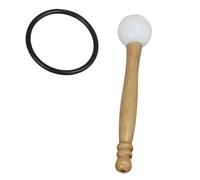 Milisten Sound Bowl Mallet Meditation Stick Wooden Singing Bowl Tool Rubber Knocking Stick Zen Mallet