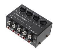 Milisten Sound Mixer Channel Audio Mixer Passive Design Portable Stereo Line Audio Low Noise Phone Computer