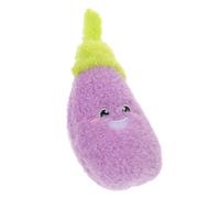 Milisten Squeaky Plush Dog Chew Eggplant Shape for Dogs and Cats Soft Safe Material Interactive Entertainment for Indoor Training and Outdoor Activities Lightweight Pet Supplies