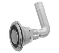 Milisten Stainless Steel Boat Fuel Vent Thru Hull Exhaust Gas Tank Vent with Leakproof Sealing for Hose Corrosion-resistant Drainage Port for Efficient Yacht Fueling and Water Filling