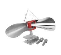 Milisten Stainless Steel Reflective Bird Pinwheel Windmill, Small Garden Bird Scarer for Multi-directional, Suitable for Railways, Farms, and Yard Use