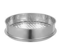 Milisten Stainless Steel Soil Sifter 7.87 Inch Round Hole Garden Sieve Handheld Compost Riddle for Soil Gravel Sand Sifting and Filtering