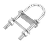 Milisten Stainless Steel U Bolt Pad Eye for Bow and Stern Tie Down Heavy-duty Rust-resistant Deck Fastener for Boats and Industrial Use Easy Installation and Secure Gear Mounting
