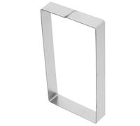 Milisten Stainless Steel Vegetable Pancake Mold 2cm High Rectangular Mousse Ring Reusable Baking Tool for Potato Cakes and Thick Egg Rolls