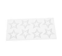 Milisten Star Shaped Mold Star Shaped Chocolate Mold White Silicone Efficient and Practical Easy to Clean for Desserts Cake Decor Making