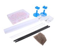 Milisten Static Electricity Science Kit for Physics Class Teaching Tool with Plastic and Glass Materials, Safe and Reliable Friction Electrostatic Experiment Equipment, Easy to Operate,