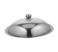Milisten Stove Top Cover Steel Wok Cover Stainless Steel Pot Lid Oil Splashing Cooking Tool Kitchen Essential