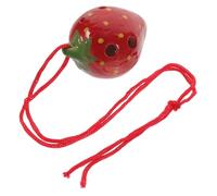 Milisten Strawberry Fruit Shaped Ocarina for Beginners Easy to Play Wind Instrument for Students Material Sound Creative Musical Random Color