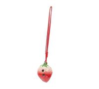 Milisten Strawberry-shaped 6-hole Ocarina for Children, Beginner Practice Wind Instrument, Creative Semi-red Fruit Model Suitable for Student Music Learning and
