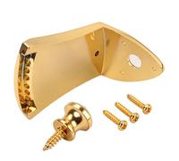 Milisten String Arched Top Mandolin Tailpiece Construction with Screws Easy Install Removable Coverplate for Changes Upgrade Your Mandolin
