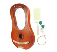Milisten String Wood Lyre Harp Diy Musical Instrument Handheld Irish Harp Metal Strings Portable Instrument Random Color