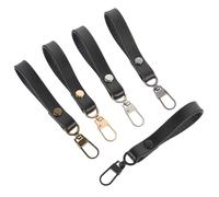 Milisten Sturdy Genuine Leather Zipper Pulls 5Pcs Alloy Sliders for Jacket, Luggage Bag Repair and Replacement Kit