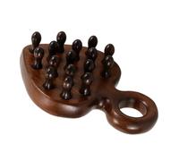 Milisten Sturdy Natural Wood Comb Wide Tooth Hair Comb for Curly Hair Scalp Massage with Smooth Polished Surface Anti-static Portable Gift for Women and Travel