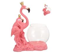 Milisten Table-top Vase Hydroponic Flower Container Glass and Resin Creative Elegant Chic Floral Arrangement Storage for Hotel Decoration