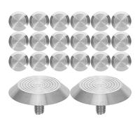Milisten Tactile Paving Studs Suitable for Blind Pathway Navigation 20pcs Stainless Steel with Pavement Safety and Tactile Feedback for Visually Impaired Guide in Metro Stations and Exits