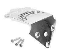 Milisten Tailpiece for Maintaining Instrument and Fixing Strings Mandolin 8-string Metal Bridge Accessory in Silver Colour Suitable for Mandolin Use