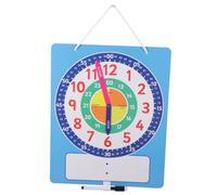Milisten Telling Teaching Clock for Markings and Writable Board Clock for Interactive Learning at Home School and Kindergarten Bright Colors Educational