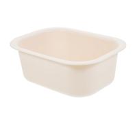 Milisten Thickened Baby Changing Table Basin, Portable Plastic Water Tub for Infants, Milky White, Sturdy Changing Table Accessory for Baby Diaper Care and Bathing