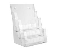 Milisten Three-Layer Office Desk Document Storage Holder Acrylic Brochure Holder Paper File Organizer Premium Acrylic Material Organizing Documents and Newspapers for Study Desk