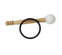 Milisten Tibetan Singing Bowl Mallet with Rubber Ring for Graduation Week Lightweight Wooden Crystal Singing Bowl Mallet Easy to Carry Accessory for Meditation and Relaxation