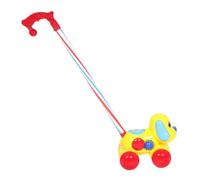 Milisten Toddler Push Walker Dog Car Large Yellow Ride-On Toy for Boys and Girls with Bell Early Learning Walking Aid