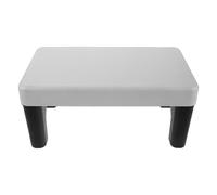 Milisten Toilet Step Stool for Squatting Thickened Rectangular Bathroom Footrest with Black Legs Bathroom Poop Stool for and Adults, Supports Natural Squatting Posture and Healthy Bowel