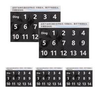 Milisten Tongue Drum Scale Labels for Practice 5 Sheets Black Pvc Removable Note Stickers with Visual Guidance for Beginners and Music Learners Suitable for DIY and Training