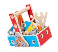 Milisten Tool Set for Learning Pretend Play Repair Kit with Hammer Screwdriver Wrench Nuts Screws Educational for Enhancing Creativity Hand-eye Coordination and Logical Thinking