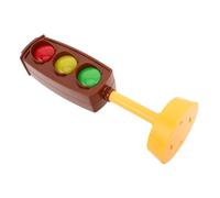 Milisten Traffic Light Model with Rounded Edges Simulated City Traffic Signal Lamp for Early Education Automatic Light Change and Sound Effects Safety Awareness