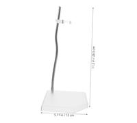Milisten Transparent Figure Stand Holder for Action Figures Stable Doll Display Rack for Posing and Collectible Models Under Waist Dynamic Aerial Scene for Model Showcases