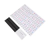 Milisten Transparent Piano Keyboard Stickers for Learning Removable Note Labels with Black Keys Easy Peel and Damage Wear Resistant Decals for All Piano Keyboards