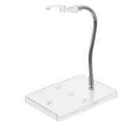 Milisten Transparent Plastic Figure Display Stand for Action Figures and Model Dolls Stable Rack Compatible with Gundam Rg Hg Models Under Waist for Dynamic Poses and Collectible Showcases